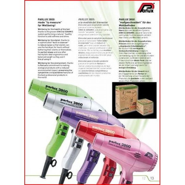 Πιστολάκι Κομμωτηρίου Parlux 3800 - 2100w Πιστολάκια Κομμωτηρίου