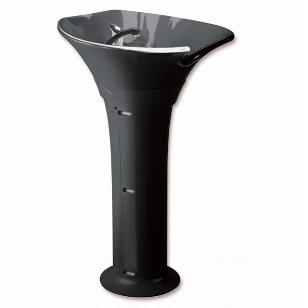 Λουτήρας Κομμωτηρίου Βάση Κεραμική Λευκός & Μαύρος SEA