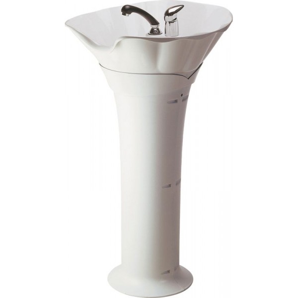 Λουτήρας Κομμωτηρίου Βάση Κεραμική Λευκός & Μαύρος SEA