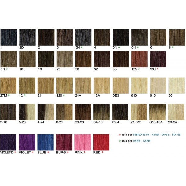 Τούφες Extension με κλιπ δαχτυλιδιού 20αδα 50-55cm