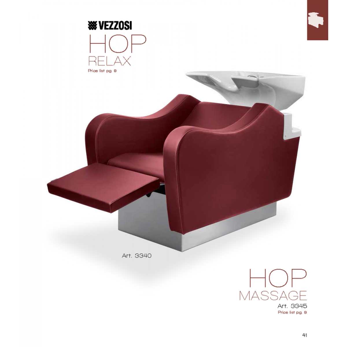 Λουτήρας Κομμωτηρίου Hop Relax Vezzosi