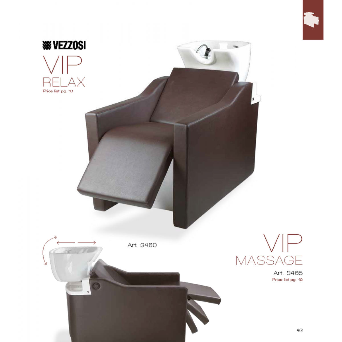 Λουτήρας Κομμωτηρίου Vip Relax Vezzosi