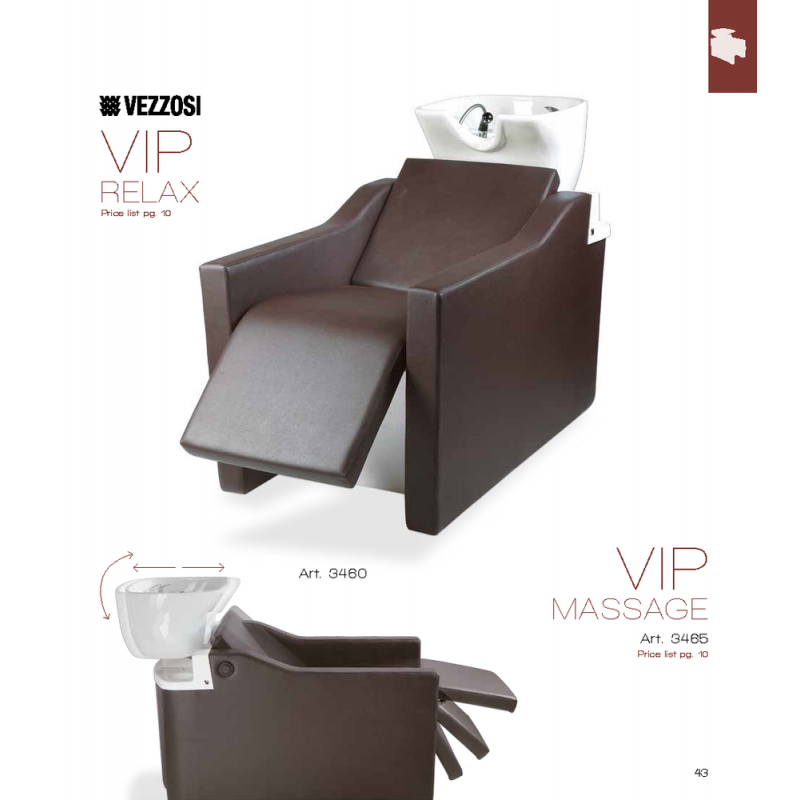 Λουτήρας Κομμωτηρίου Vip Relax Vezzosi