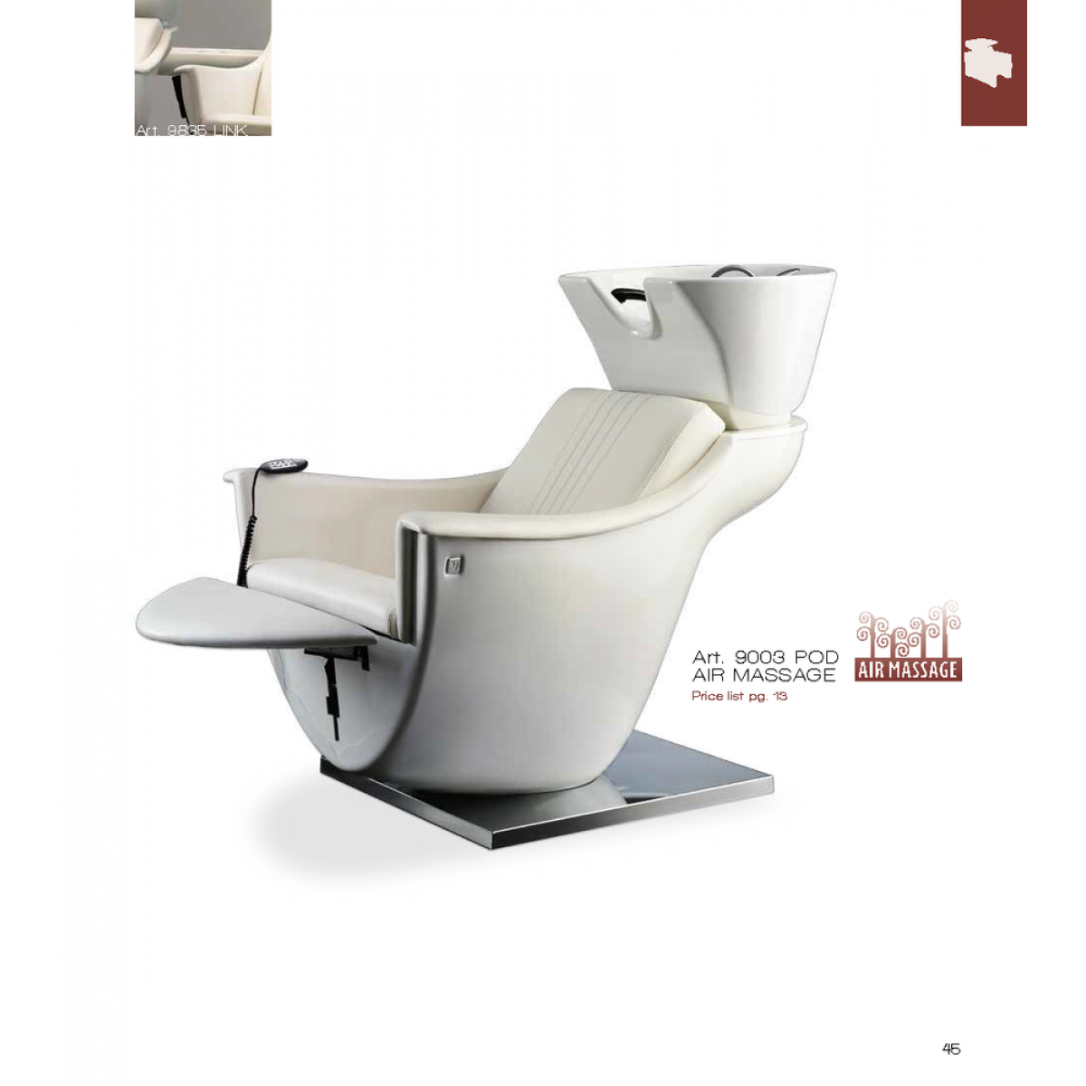 Λουτήρας Κομμωτηρίου Pod Lavaggio Air massage Vezzosi