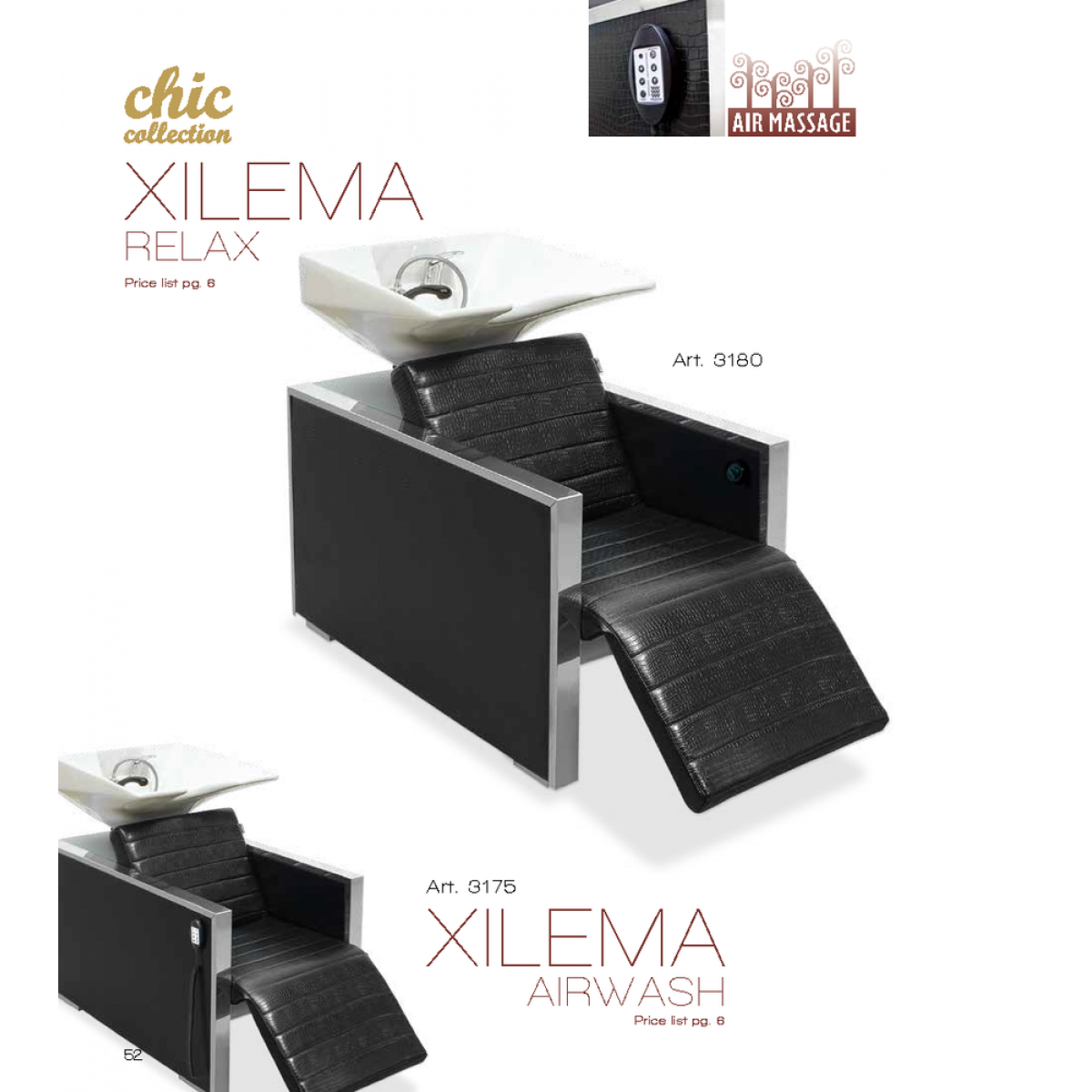 Λουτήρας Κομμωτηρίου Chic Xilema Relax Vezzosi ART 3180-3175