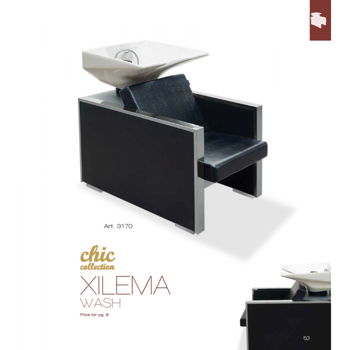 Λουτήρας Κομμωτηρίου Chic Xilema Wash Vezzosi ART 3170