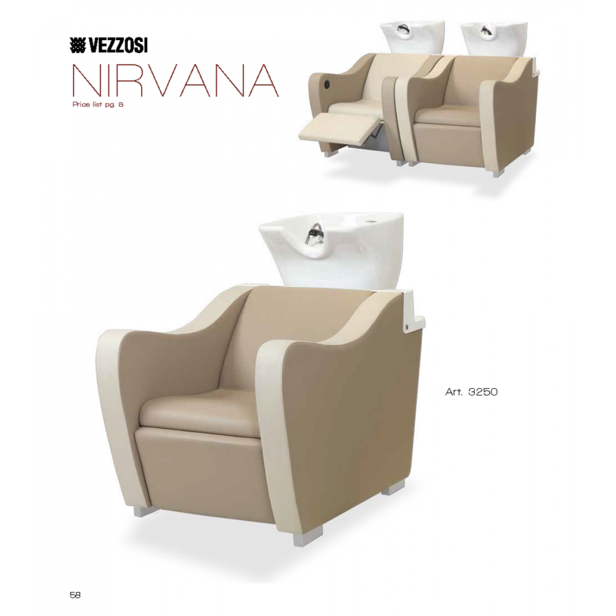 Λουτήρας Κομμωτηρίου Nirvana Vezzosi