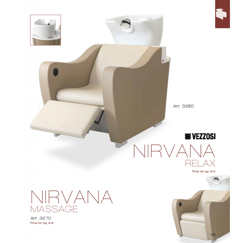 Λουτήρας Κομμωτηρίου Nirvana Relax Vezzosi