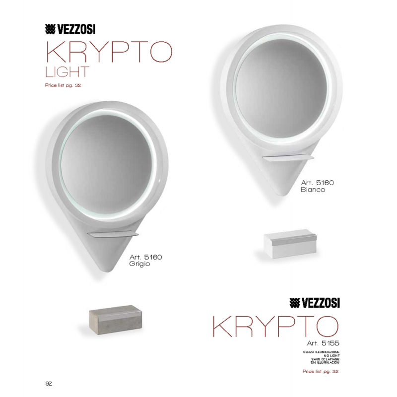 Τουαλέτα Κομμωτηρίου Krypto Light Vezzosi