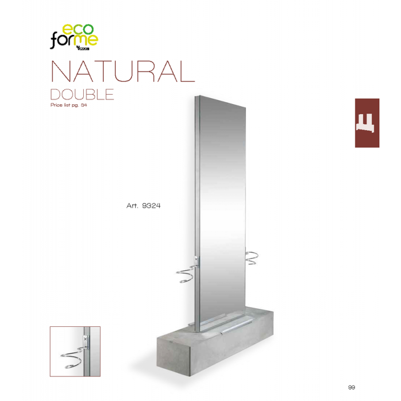 Τουαλέτα Κομμωτηρίου Natural Double Vezzosi