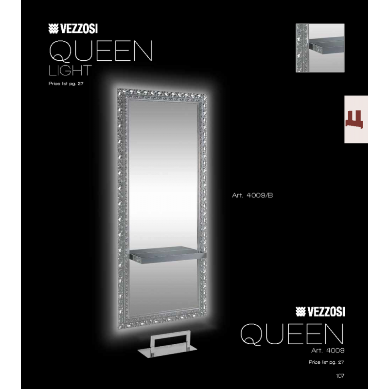 Τουαλέτα Κομμωτηρίου Queen Light Vezzosi