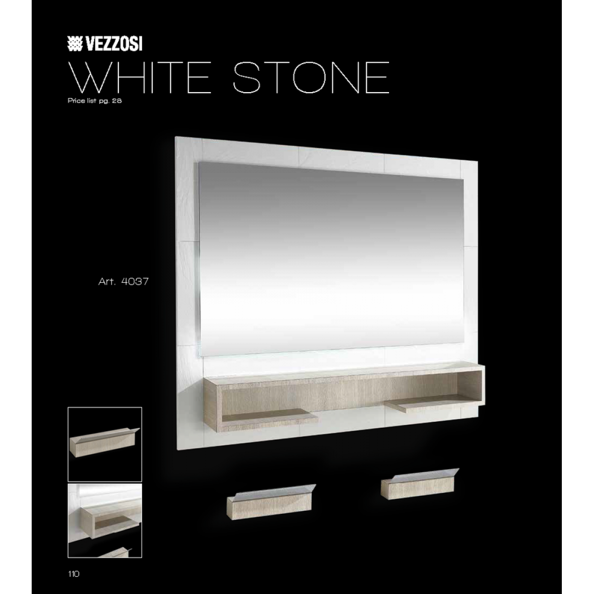 Τουαλέτα Κομμωτηρίου White Stone Vezzosi