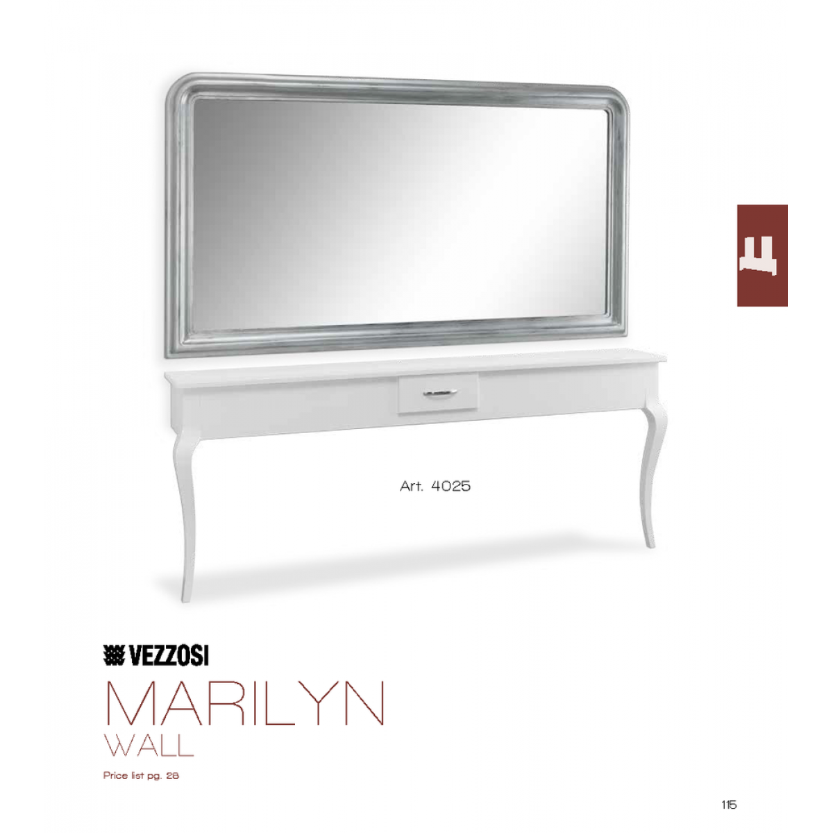 Τουαλέτα Κομμωτηρίου Marilyn Wall Vezzosi