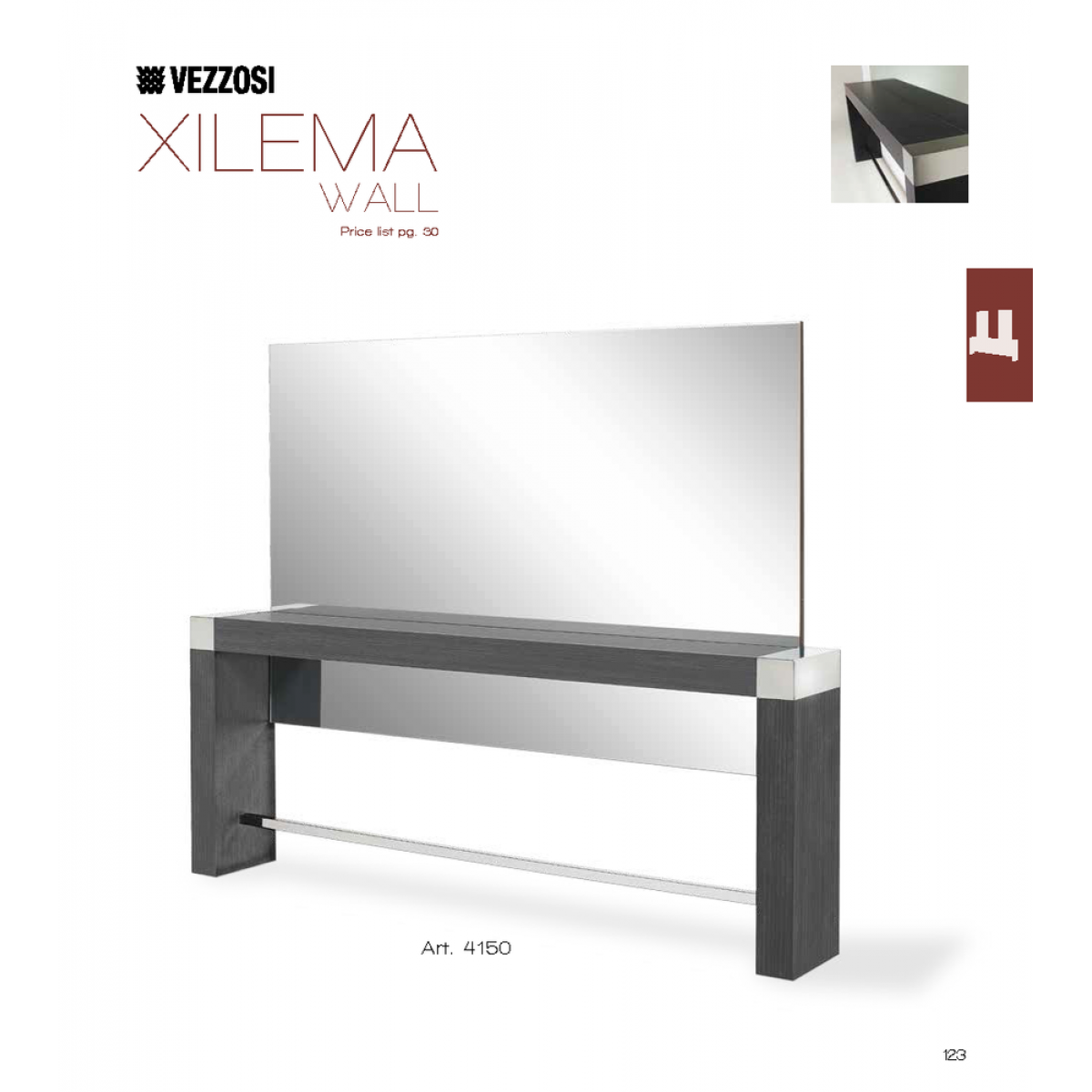 Τουαλέτα Κομμωτηρίου Xilema Wall Vezzosi