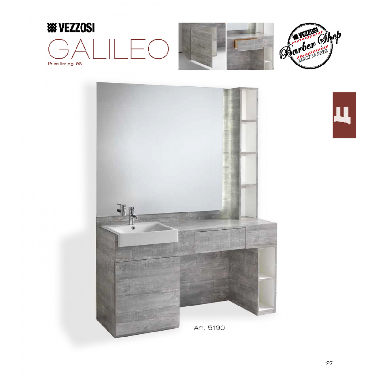 Τουαλέτα Κομμωτηρίου Galileo Vezzosi