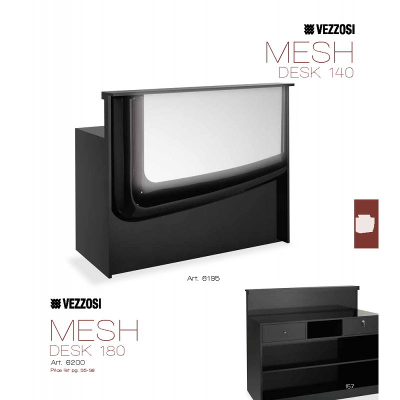 Ταμείο Κομμωτηρίου Mesh Desk 140 Vezzosi