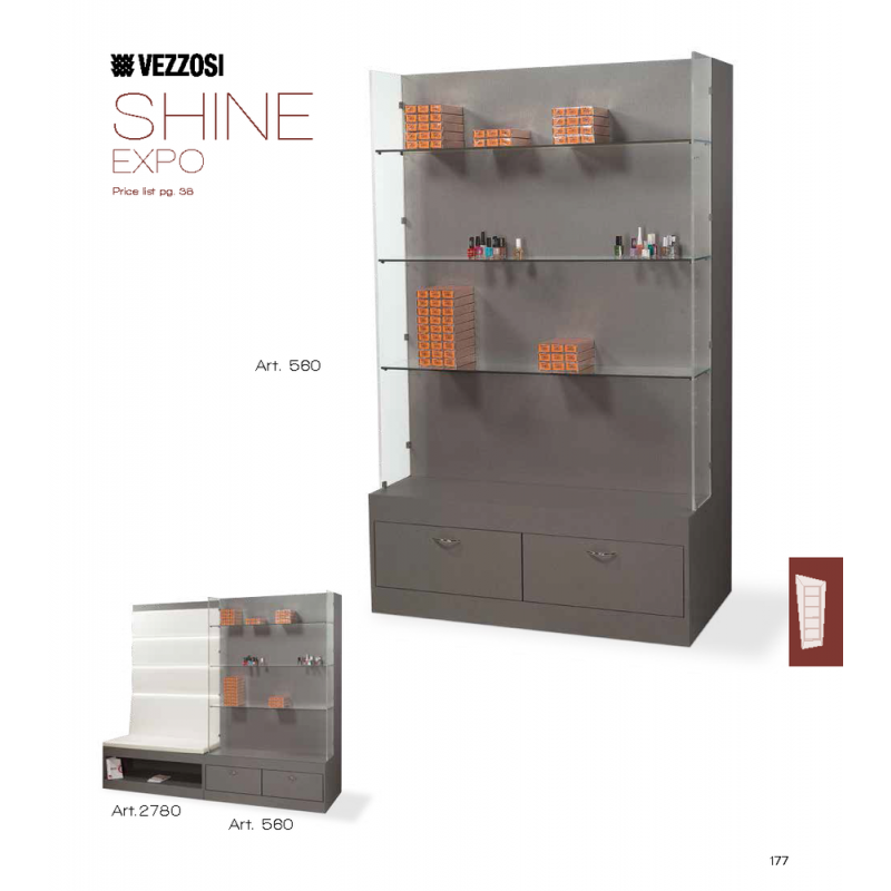 Ντουλάπι Κομμωτηρίου Shine Expo Vezzosi