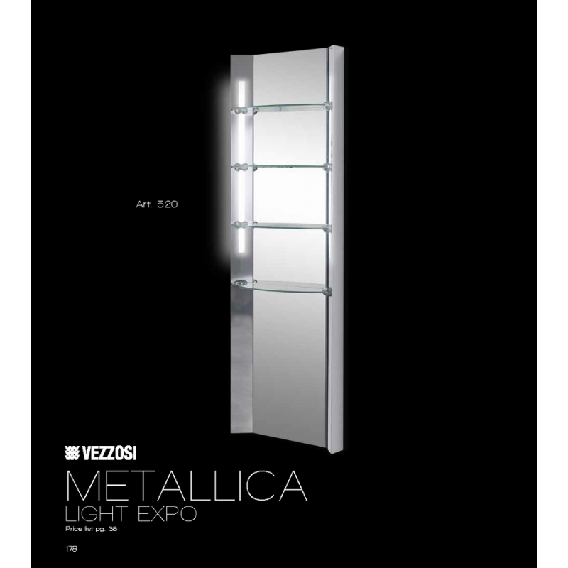 Ντουλάπι Κομμωτηρίου Metallica Light Expo Vezzosi