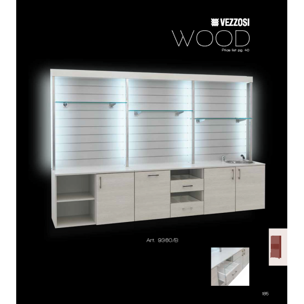 Ντουλάπι Κομμωτηρίου Wood Vezzosi