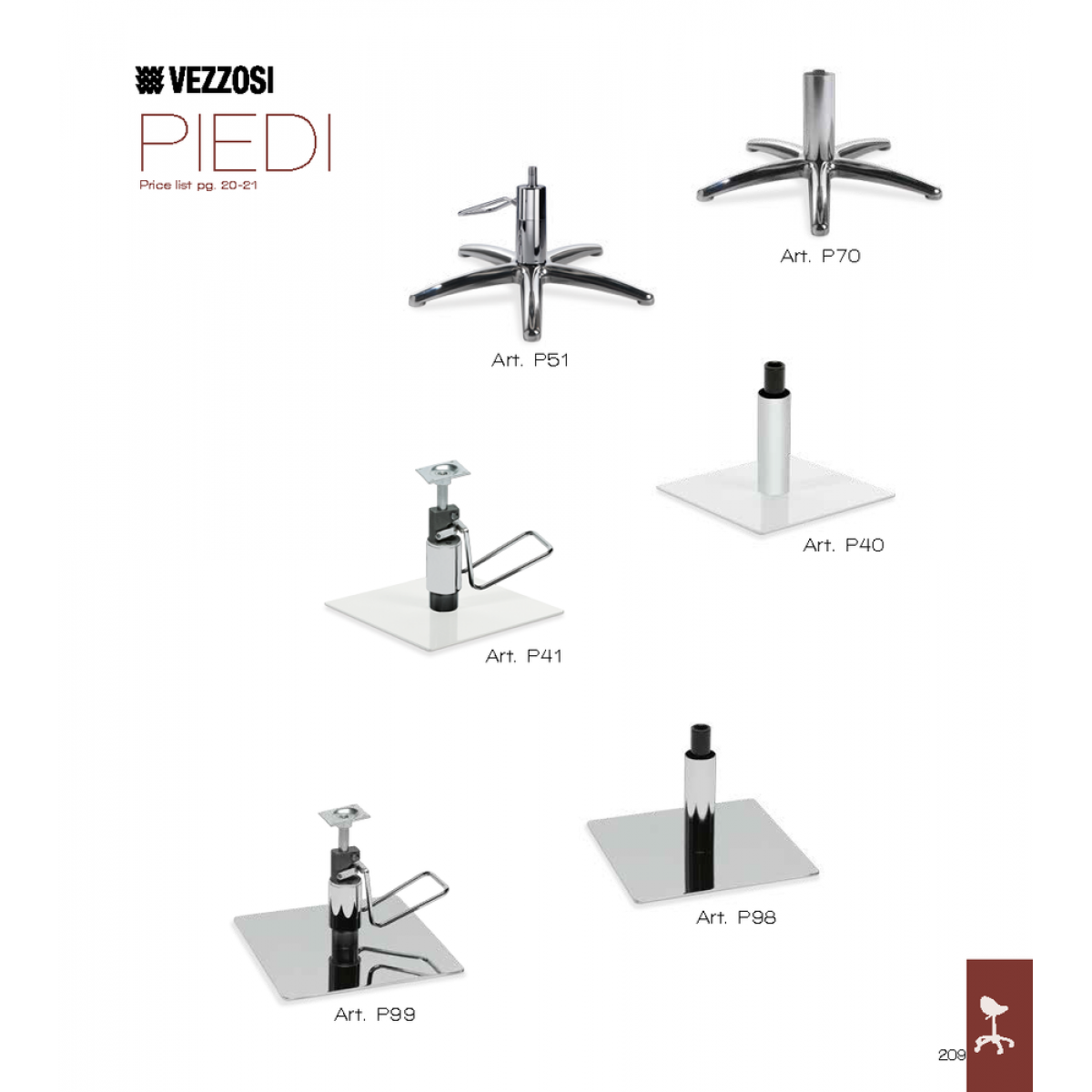 Υποπόδιο Vezzosi ART P40