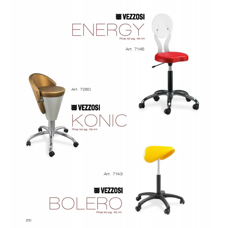 Σκαμπώ Κομμωτηρίου Energy-Konic-Bolero Vezzosi