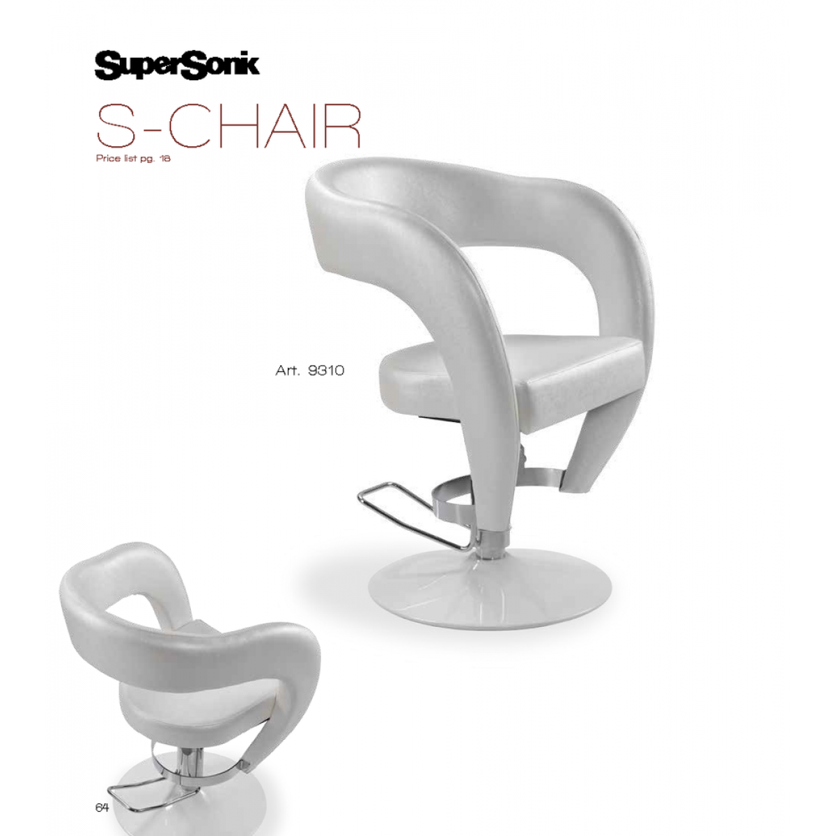 Καρέκλα Κομμωτηρίου S-chair Vezzosi