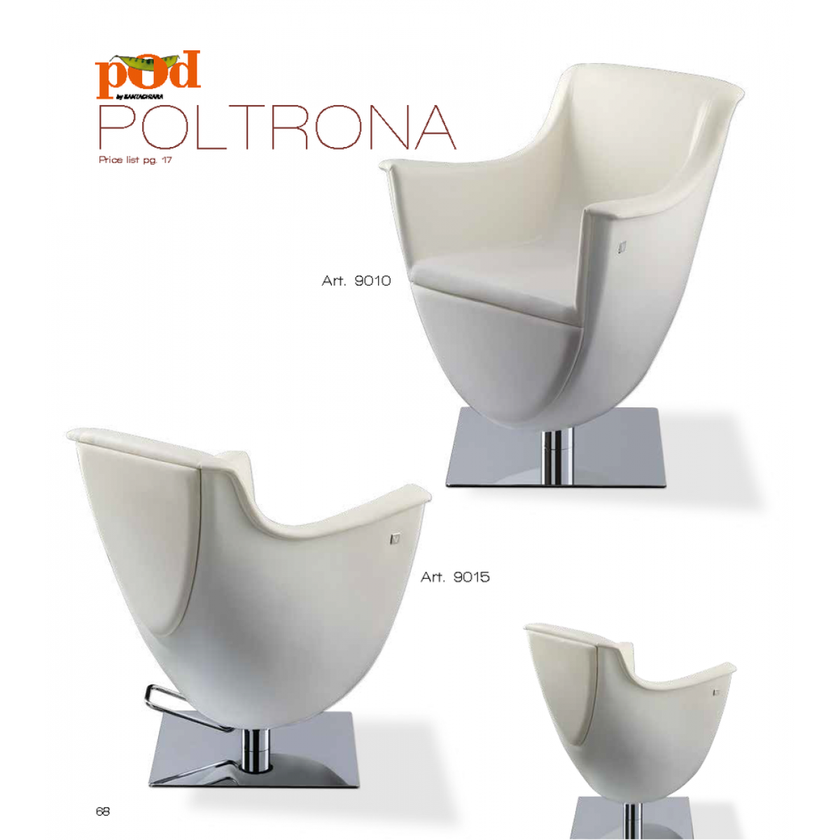 Καρέκλα Κομμωτηρίου Pod Poltrona Vezzosi