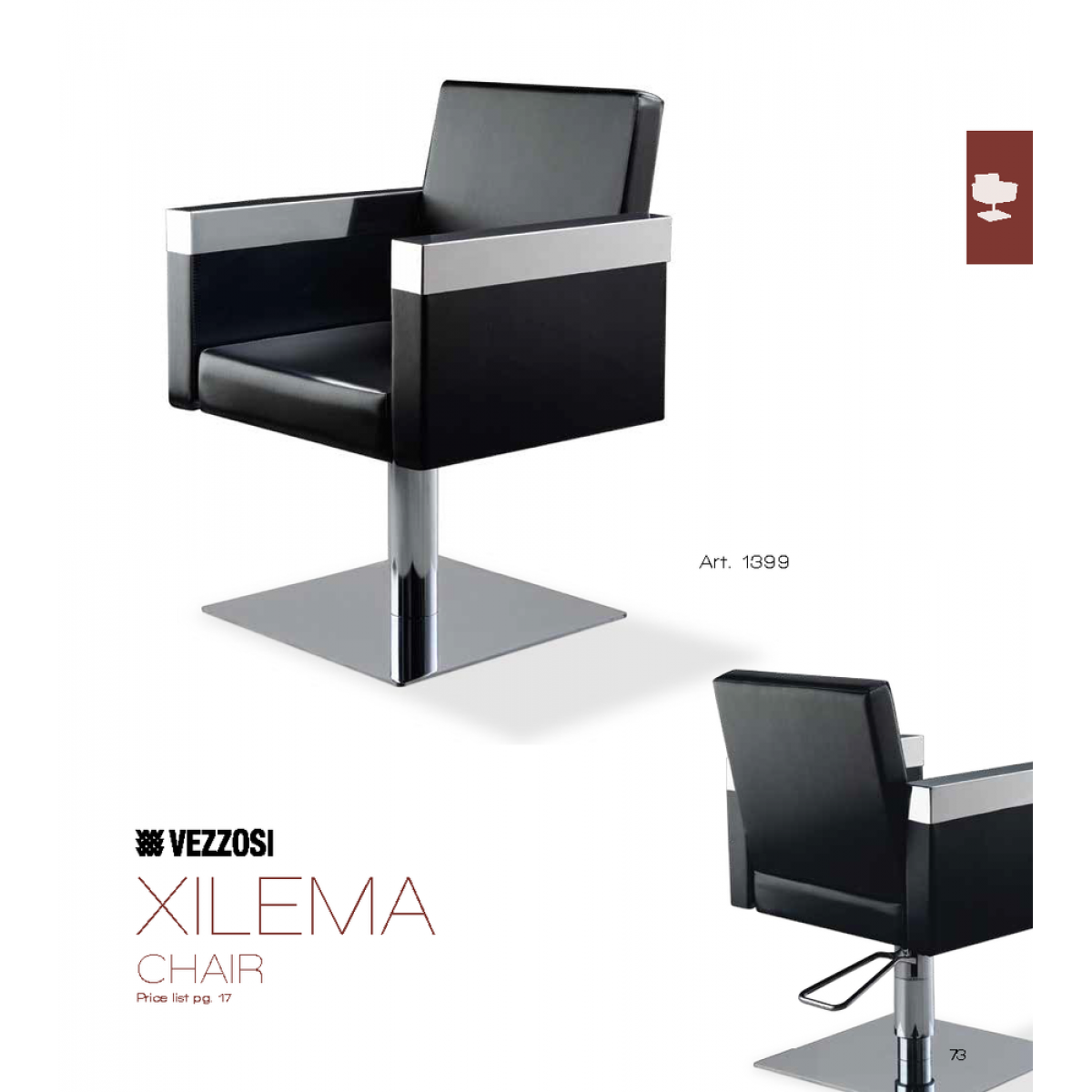 Καρέκλα Κομμωτηρίου Xilema Vezzosi