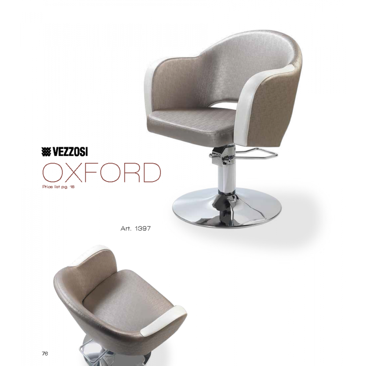 Καρέκλα Κομμωτηρίου Oxford Vezzosi