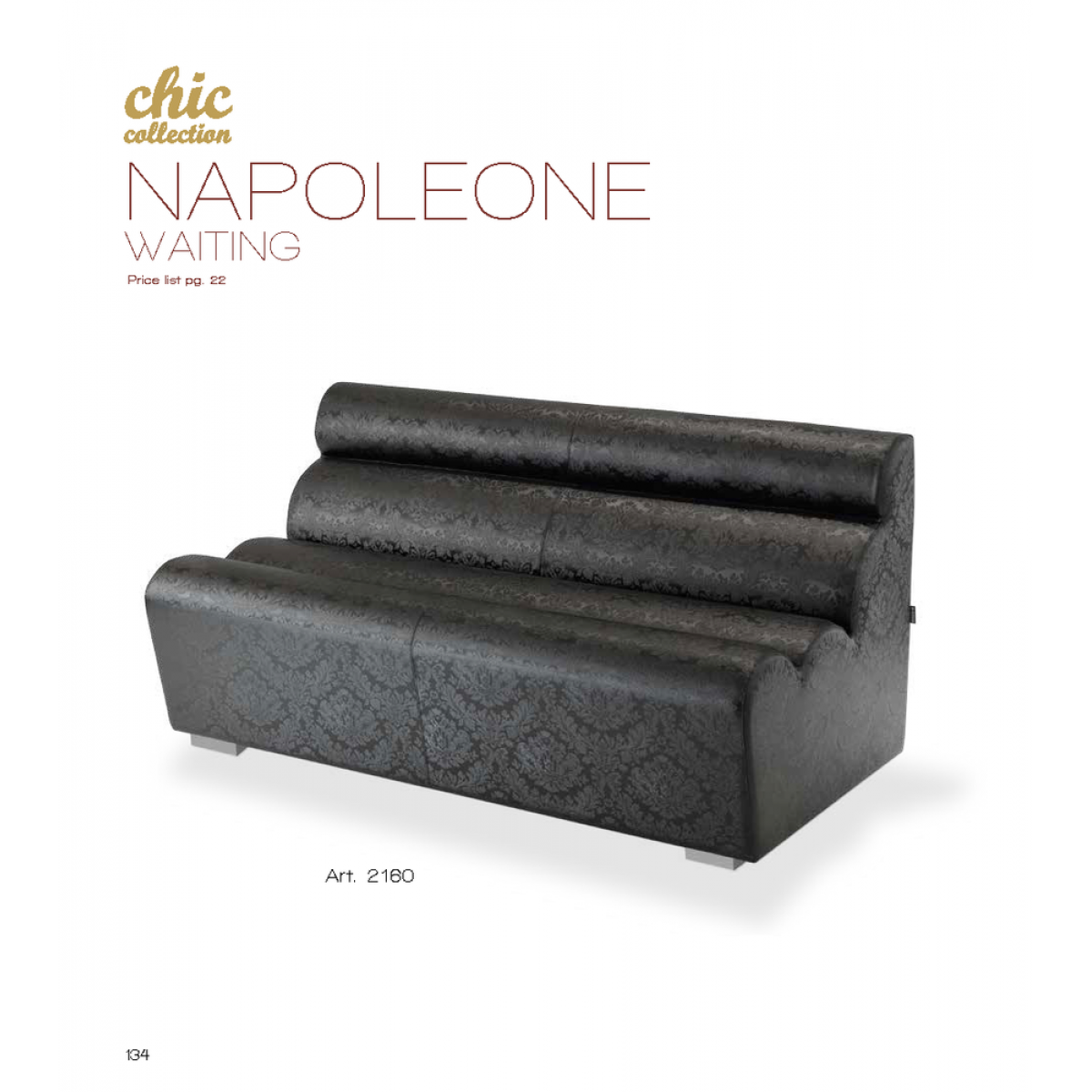 Καναπές Κομμωτηρίου Chic Napoleone Waiting Vezzosi