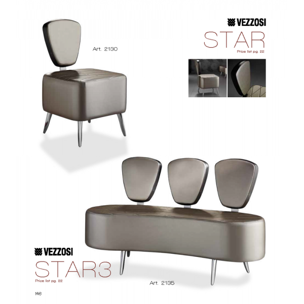 Καναπές Κομμωτηρίου Star Vezzosi