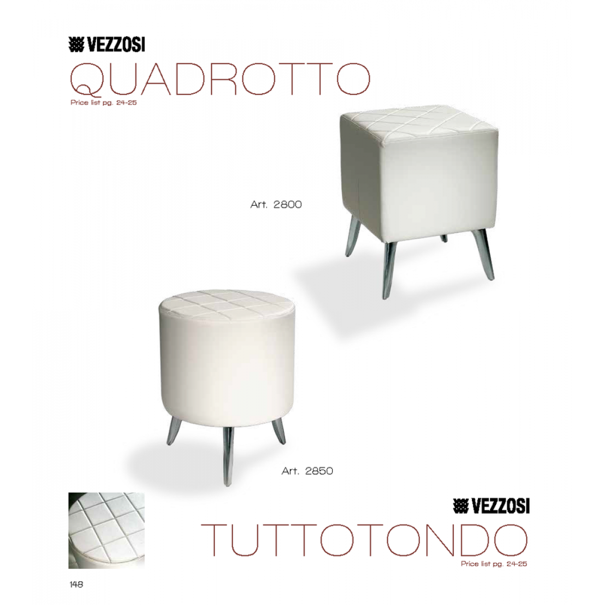 Καναπές Κομμωτηρίου Quadrotto & Tuttotondo Vezzosi