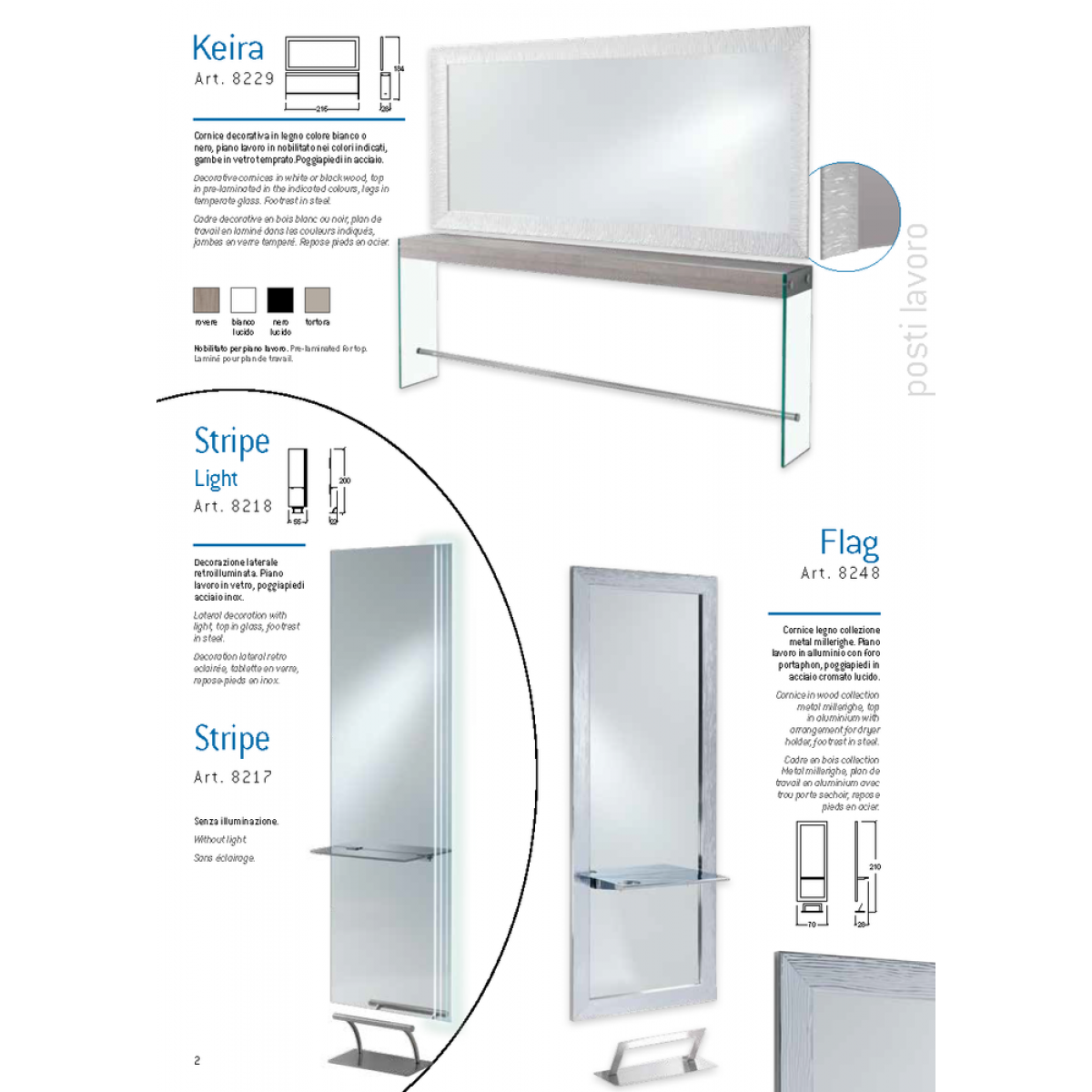 Τουαλέτα Κομμωτηρίου Keira & Strip & Flag Vezzosi