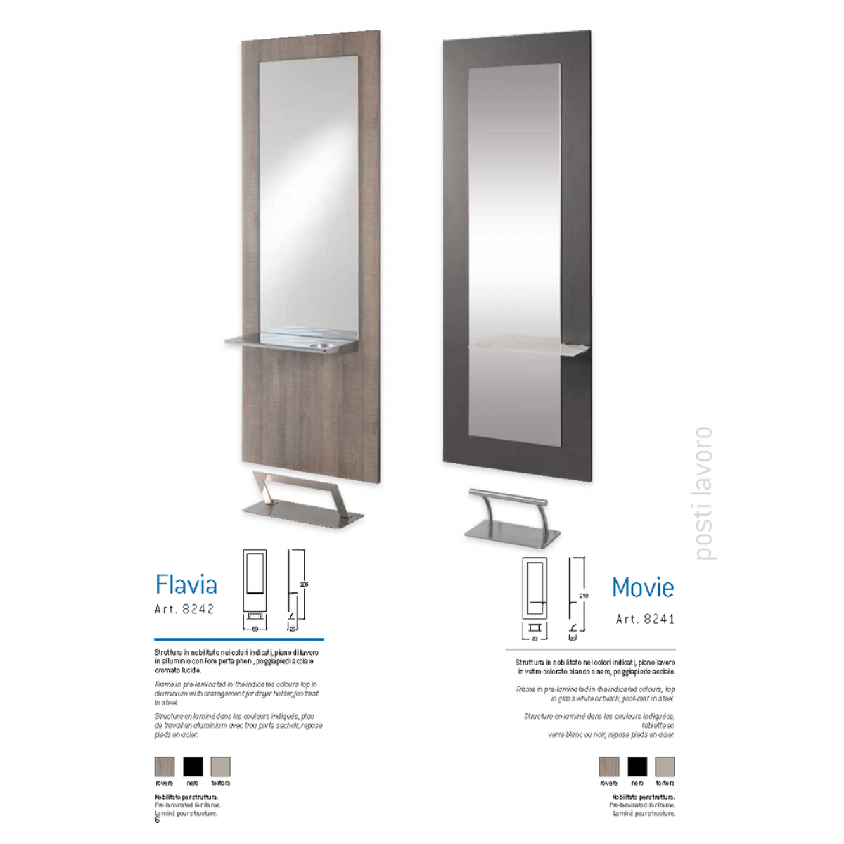 Τουαλέτα Κομμωτηρίου Flavia & Movie Vezzosi