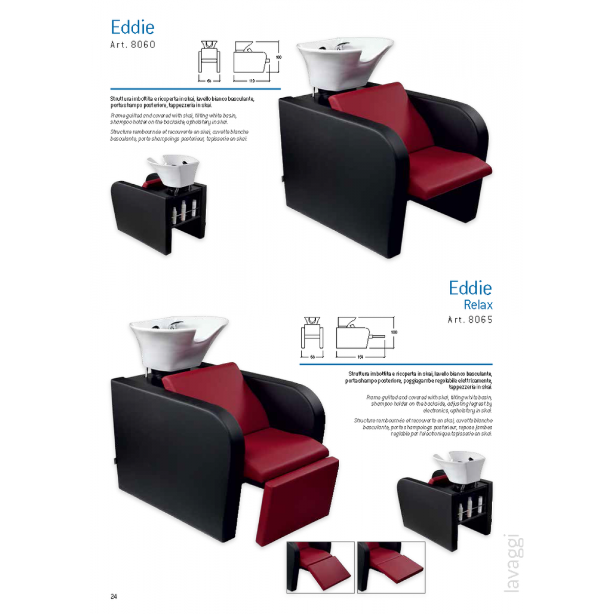 Λουτήρας Κομμωτηρίου Eddie Vezzosi