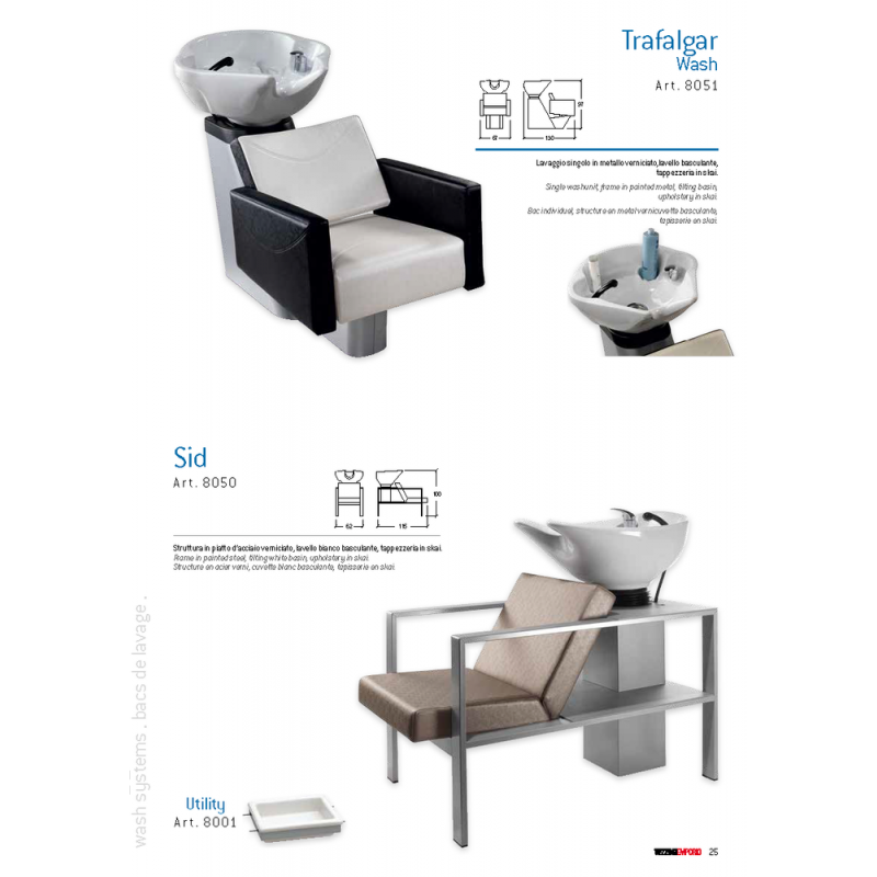 Λουτήρας Κομμωτηρίου Trafalgar & Sid Vezzosi