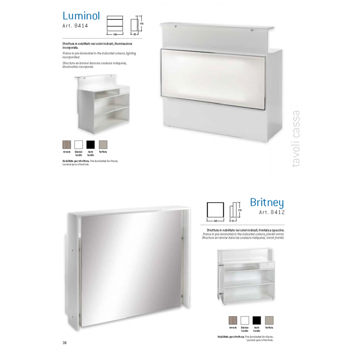 Ταμείο Κομμωτηρίου Luminol & Britney Vezzosi