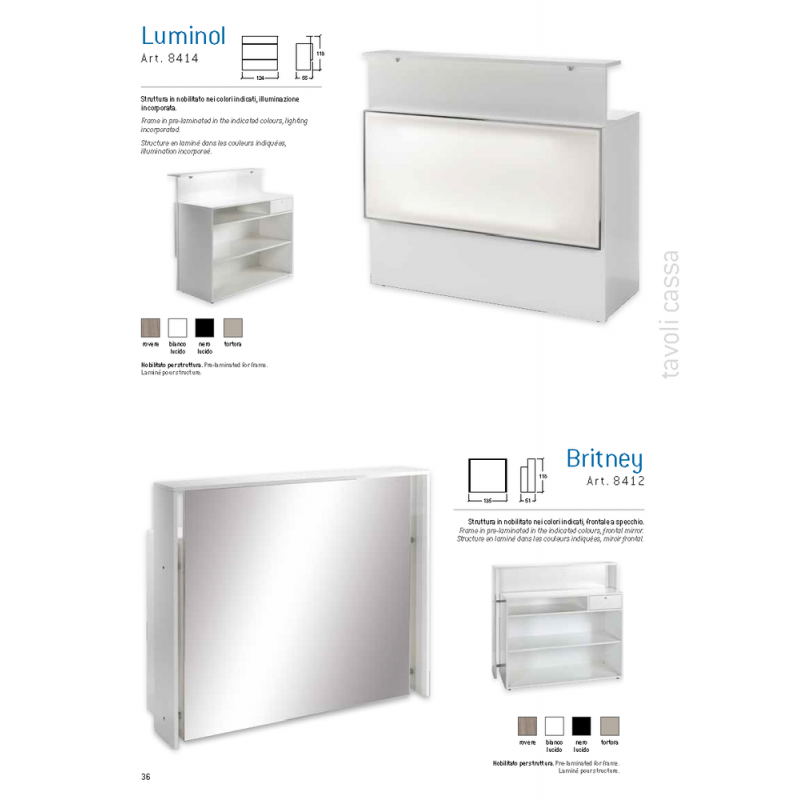 Ταμείο Κομμωτηρίου Luminol & Britney Vezzosi