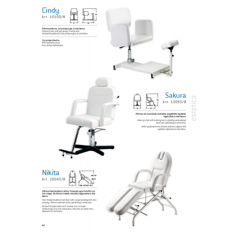 Καρέκλα Pedicure Cindy & Sakura & Nikita Vezzosi